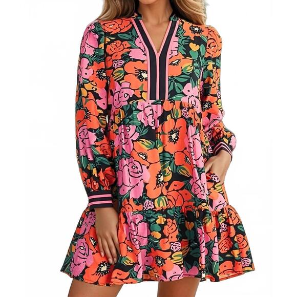 is kiki's dress black or blue Jodifl Clothing Satin Leopard Print Pleated Ruffle Sleeve Dress M / Silver